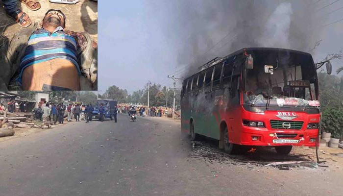 নওগাঁয় বাসের ধাক্কায় ২ মোটরসাইকেল আরোহী নিহত