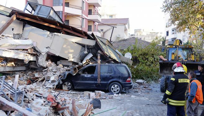 আলবেনিয়ায় কয়েক দশকের সবচেয়ে বড় ভূমিকম্প