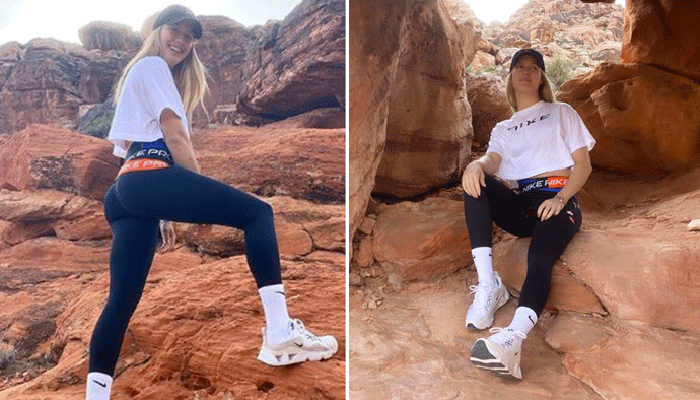 কোয়ারেন্টাইন থেকে পালিয়ে মরুভূমিতে টেনিস সুন্দরী!