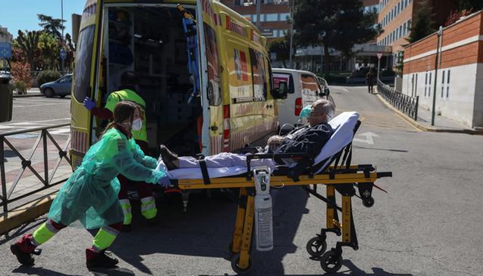 ২৪ ঘণ্টায় মৃত্যুতে নতুন রেকর্ড স্পেনে, ৯৫০ মৃত্যু