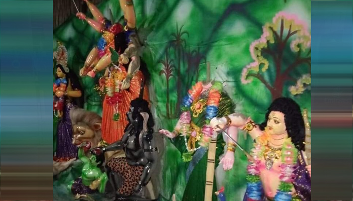 পূজার এক দিন আগে প্রতিমা ভাঙচুর