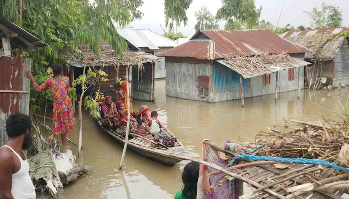 কুড়িগ্রামের ৪০ গ্রাম প্লাবিত, ৩৫ হাজার মানুষ পানিবন্দি