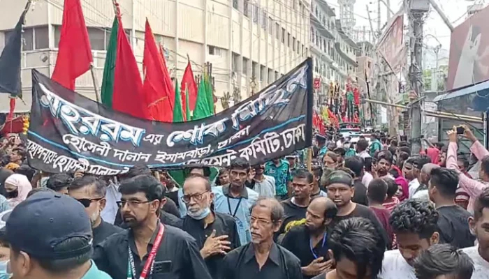 রাজধানীতে তাজিয়া মিছিল, নিরাপত্তা জোরদার