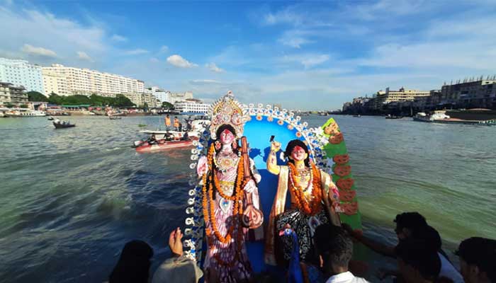 কৈলাসে ফিরলেন দুর্গা
