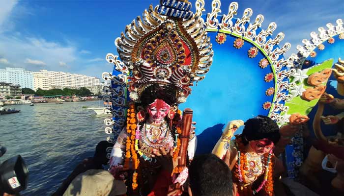 কৈলাসে ফিরলেন দুর্গা