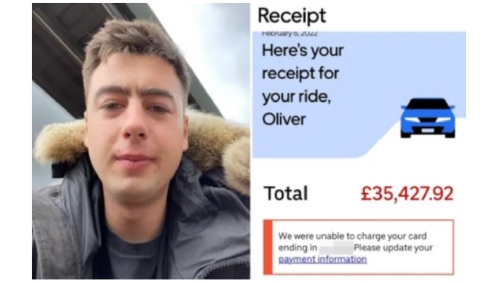 উবারে ৬ কিলোমিটারের ভাড়া ৩২ লাখ টাকা