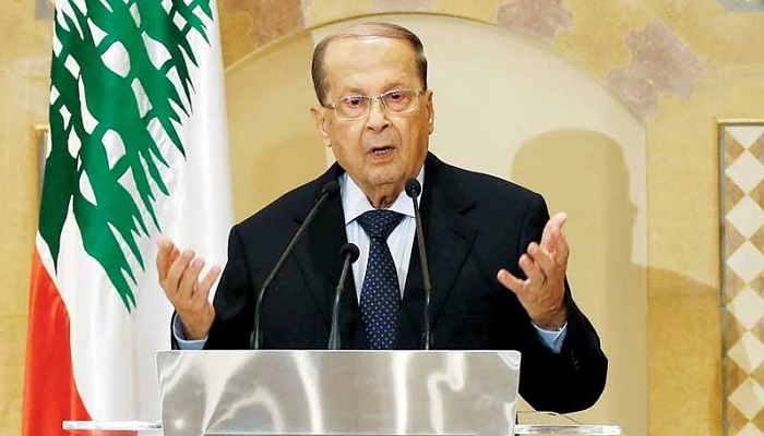 লেবাননের প্রেসিডেন্টের পদত্যাগ