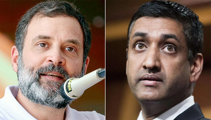 রাহুলের পাশে আমেরিকার কংগ্রেসের ভারতীয় বংশোদ্ভূত সদস্য