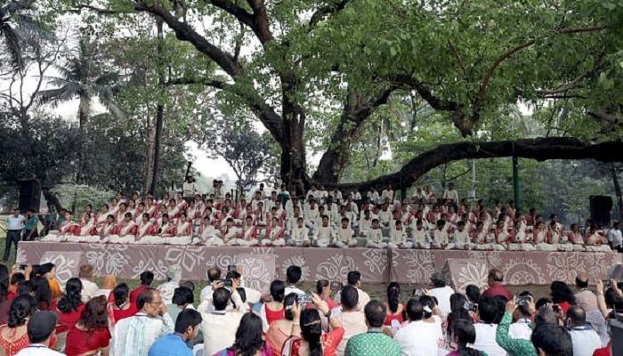 রমনার বটমূলে ছায়ানটের বর্ষবরণ