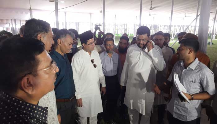 ঈদগাহ ময়দান পরিদর্শন তাপসের