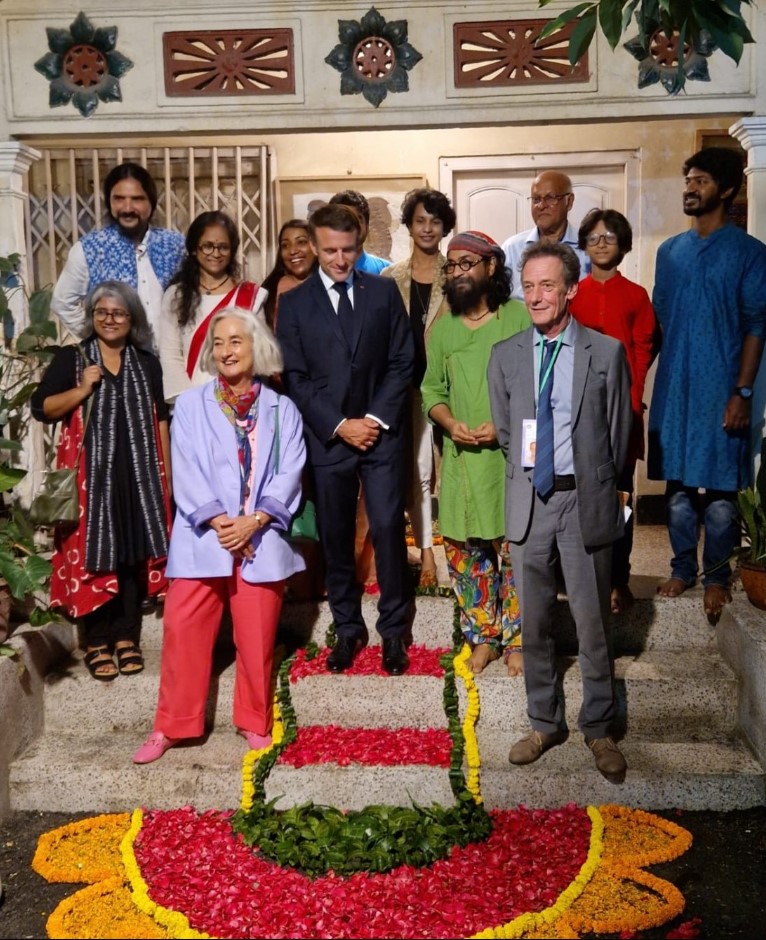 রাহুল আনন্দের বাসায় ম্যাক্রোঁর ১ ঘণ্টা ৪০ মিনিট (ভিডিও)