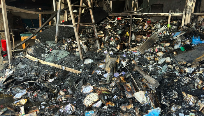 বাউফলে ডায়াগনস্টিক সেন্টারে আগুন, ২০ লাখ টাকার ক্ষতি