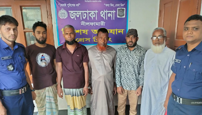 নীলফামারীতে জামায়াতের ৫ নেতাকর্মী গ্রেপ্তার