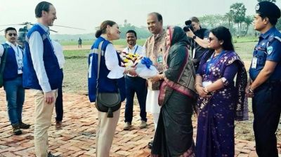হাতিয়ায় পৌঁছেছেন সুইডেনের রাজকন্যা ভিক্টোরিয়া