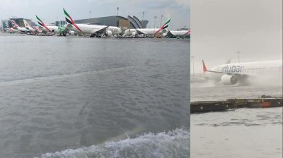 ভারী বর্ষণে প্লাবিত দুবাই বিমানবন্দর 