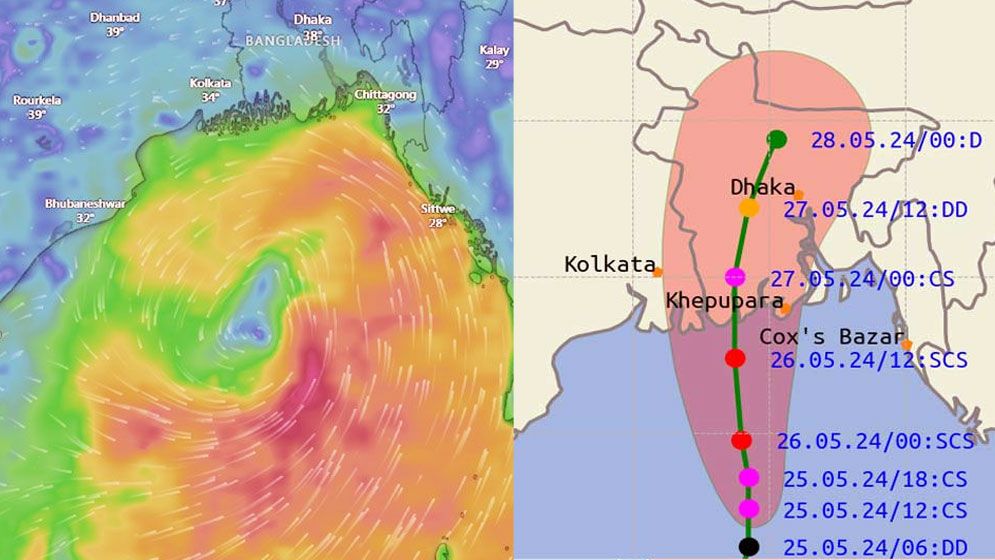 ঘূর্ণিঝড় রেমাল ৭০ ভাগ তাণ্ডব বাংলাদেশে চালাবে, শঙ্কায় যেসব জেলা