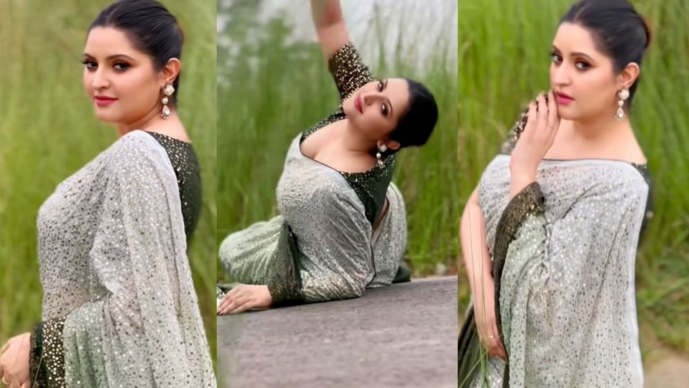 শাড়িতে লাস্যময়ী পরীমণি