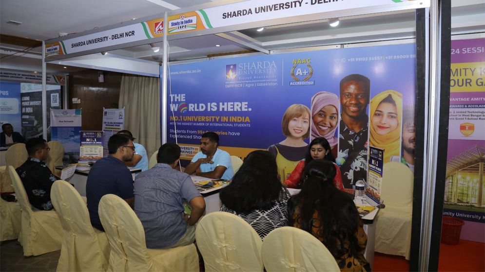 প্রথমদিনেই উপচেপড়া ভিড় ‘স্টাডি ইন ইন্ডিয়া এক্সপো’তে