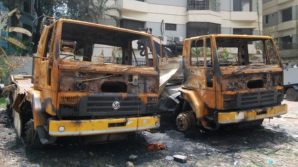 কোটা আন্দোলনে ঢাকায় পুড়িয়ে দেওয়া হয়েছে যেসব স্থাপনা