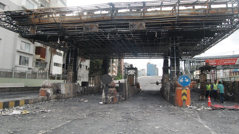 কোটা আন্দোলনে ঢাকায় পুড়িয়ে দেওয়া হয়েছে যেসব স্থাপনা