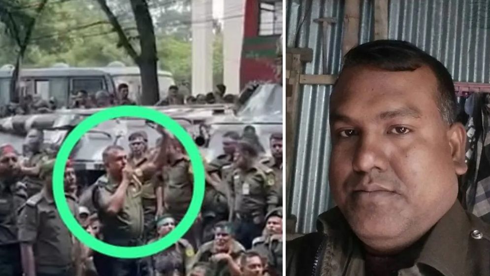 আনসার বিশৃঙ্খলার নেতৃত্বে স্বেচ্ছাসেবক লীগ নেতা