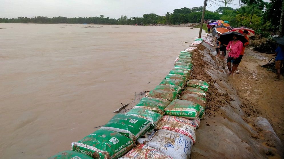 কুলাউড়ার মনু নদী ও গোগালীছড়ায় ভাঙন: ৫ ইউনিয়ন প্লাবিত 