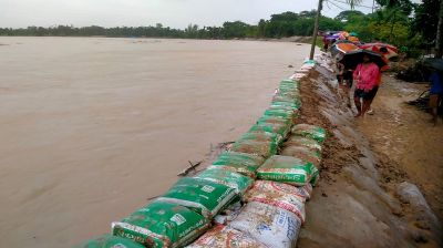 কুলাউড়ার মনু নদী ও গোগালীছড়ায় ভাঙন: ৫ ইউনিয়ন প্লাবিত 