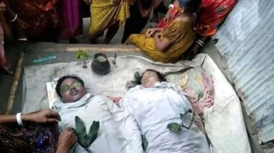স্বামীকে বাঁচাতে গিয়ে প্রাণ গেল স্ত্রীর 