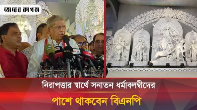 নিরাপত্তার স্বার্থে সনাতন ধর্মাবলম্বীদের পাশে থাকবেন বিএনপি