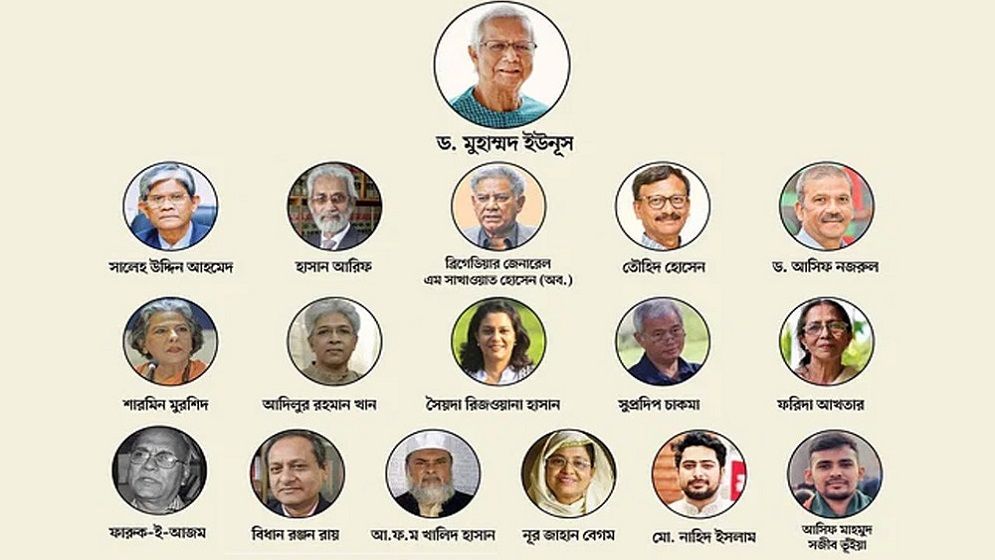 অন্তর্বর্তী সরকারের উপদেষ্টা পরিষদেই বৈষম্য