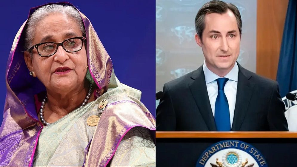  মার্কিন পররাষ্ট্র দপ্তরের ব্রিফিংয়ে শেখ হাসিনার বক্তব্যের ওপর নিষেধাজ্ঞা ইস্যু