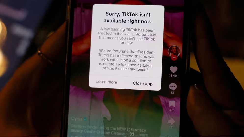যুক্তরাষ্ট্রে বন্ধ হয়ে গেছে টিকটক