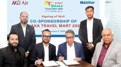 ‘ঢাকা ট্রাভেল মার্টে’র কো-স্পন্সর আকিজ এয়ার