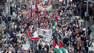 অস্ট্রেলিয়াজুড়ে ফিলিস্তিনিদের সমর্থনে লাখো মানুষের বিক্ষোভ