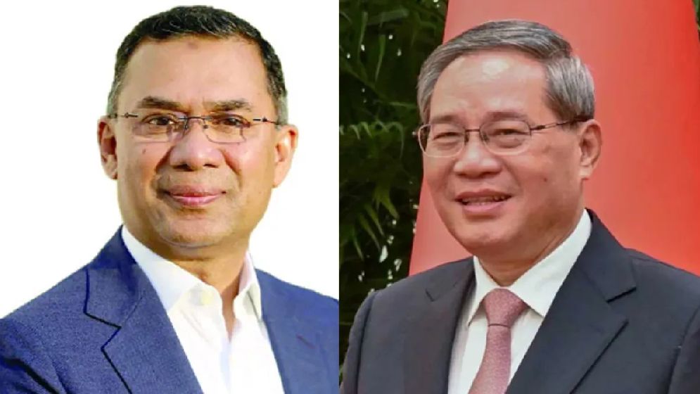 তারেক রহমানকে চীনের প্রধানমন্ত্রীর অভিনন্দন