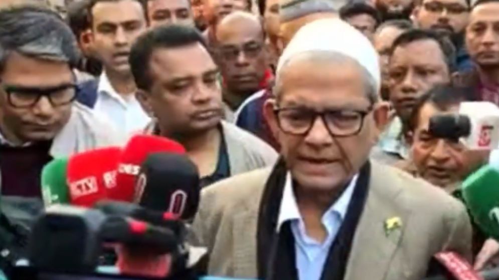 ভোট দিলেন মির্জা ফখরুল