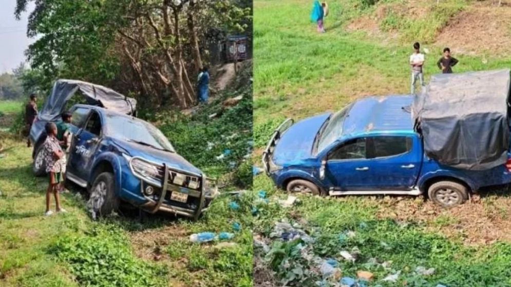 জোনায়েদ সাকির প্রটোকলে যাওয়ার পথে পুলিশভ্যান উল্টে আহত ৮