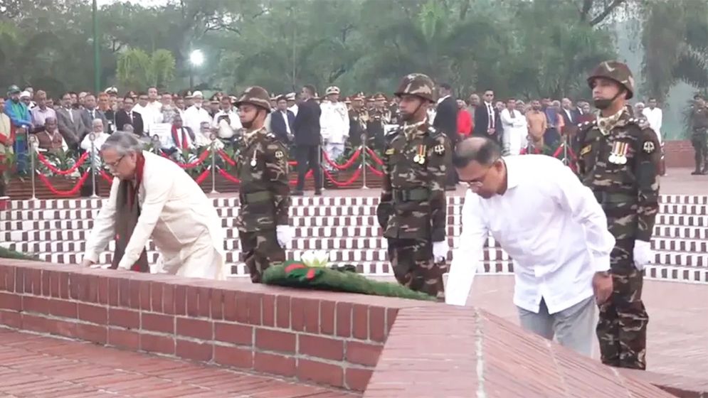 স্বাধীনতা দিবসে জাতীয় স্মৃতিসৌধে রাষ্ট্রপতি ও প্রধানমন্ত্রীর শ্রদ্ধা