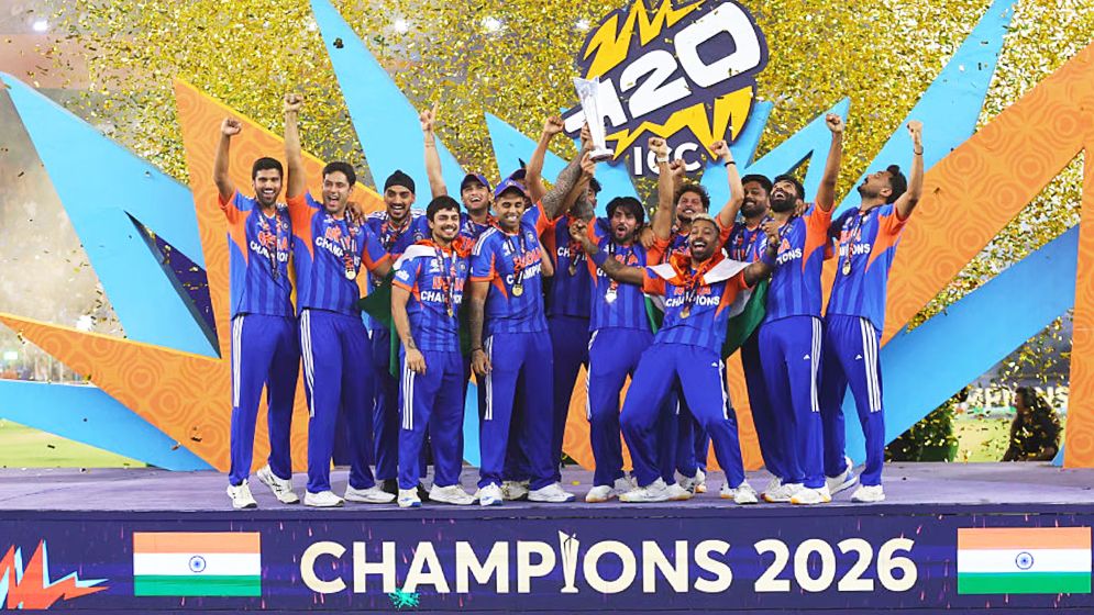 তৃতীয়বারের মতো চ্যাম্পিয়ন টিম ইন্ডিয়া