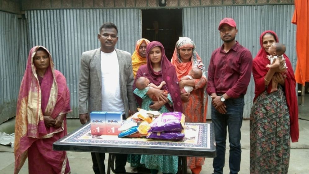 সেই তিন কন্যা সন্তানের পরিবারকে সহায়তা করলো প্রশাসন