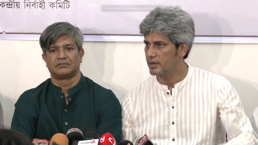 গণসংহতি আন্দোলনের প্রধান সমন্বয়কারীর পদ ছাড়লেন জোনায়েদ সাকি  