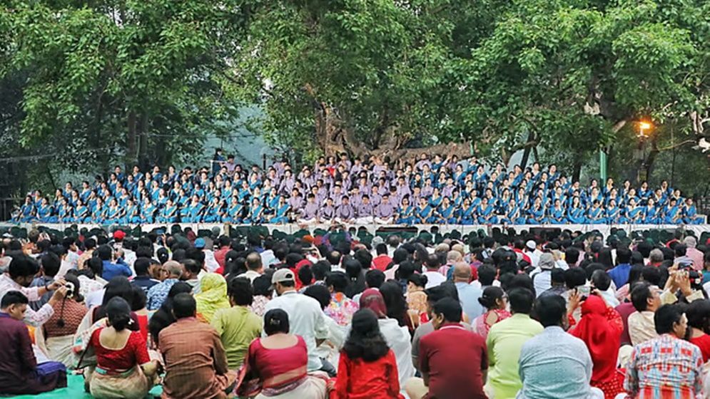 রমনার বটমূলে ছায়ানটের বর্ষবরণ শুরু