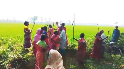 গাইবান্ধায় সাঁওতালদের দুপক্ষের সংঘর্ষ