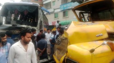 টাঙ্গাইলে বাস-ট্রাক মুখোমুখি সংঘর্ষ, নিহত ২