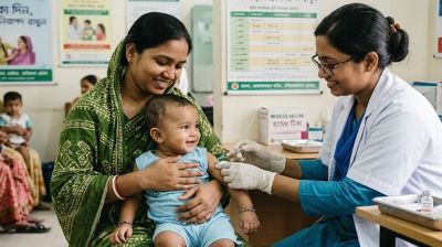 দেশজুড়ে শুরু হাম-রুবেলা টিকাদান কর্মসূচি শুরু