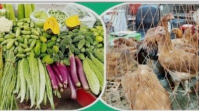 ডুমুরিয়ায় সবজির বাজার  চড়া, কমেছে মুরগীর দাম
