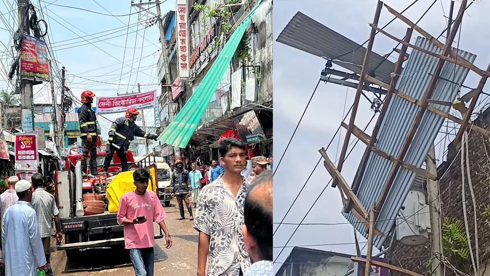 কালবৈশাখী আর অতিবৃষ্টিতে বিদ্যুৎ বিপর্যয়