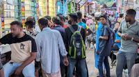 গাবতলীতে ঘরমুখো মানুষের চাপ