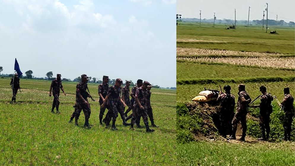 দুদিন ধরে নো-ম্যানস ল্যান্ডে নারী-শিশুসহ ১২ জন
